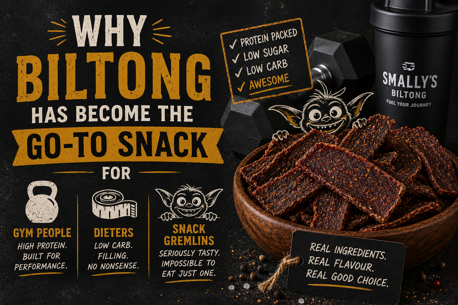 Why Biltong Has Become the Go-To Snack for Gym People, Dieters, and Snack Gremlins